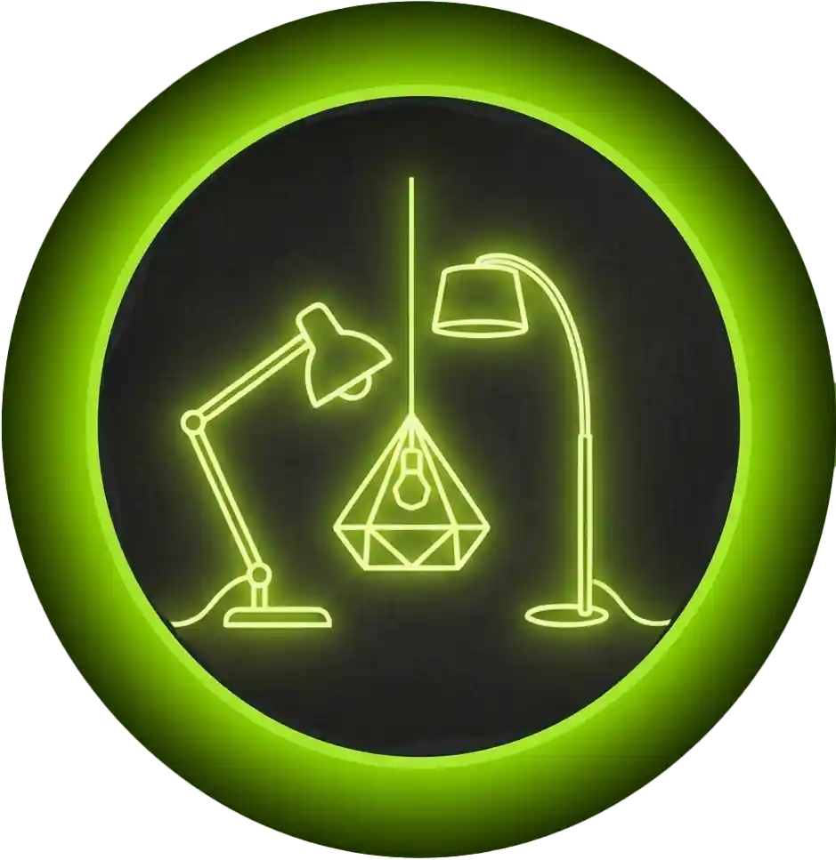 icone lampe et luminaire neon vert