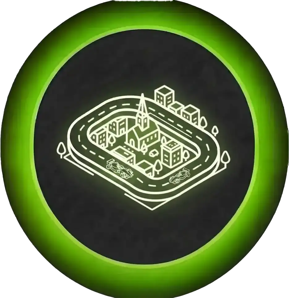 logo de villes et circuit miniature objet-impression-3d